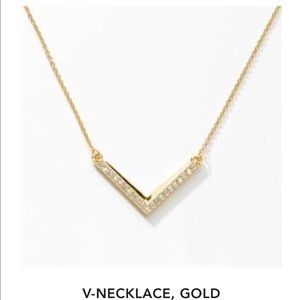 Gold V Necklace
